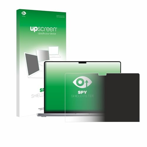 upscreen Blickschutzfilter für Apple MacBook Pro 16 2023 | Anti-Spy Displayschutz Made in Germany Privacy Filter Blickschutzfolie Blaulichtfilter Sichtschutz-Folie