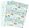 ARKRAFT Geschenkpapier Set 4 Bögen Format 90 x 65 cm Geschenk Geburt Taufe Kind (Geburt Kind)