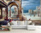 3D Schloss Burg Tapete Wanddruck Aufkleber Wanddeko Wandbilder Für Den Innenbereich Abnehmbare Wandbilder | Selbstklebende Große Tapete, Für Büro-Hotel-Restaurant-Wandhintergrund 200(B) x150(H) cm