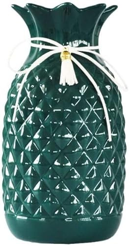 Vasen Dekoration Vase Blumenvase Kreative Ananas-Keramikvase Heimtextilien Europäischer Ländlicher Stil Hydroponik-Vasen Heimtextilien Vasen Zimmer Deko (Color : F)