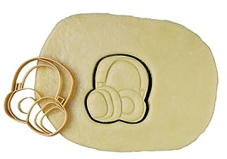 3Dkoupe Gaming 2 Design Cookie Cutter (Audio Headphones) - 4 Pieces
