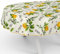 Tischdecke aus Stoff Textil abwaschbar Tischwäsche Tischtuch Baumwolle Polyester Lemon Oval 180x140cm In-/Outdoor Tischdecke