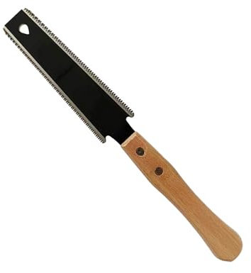 Sierra portátil japonesa,Sierra de tracción,herramientas carpinteria madera herramientas para madera Corte al ras Hojas de corte de tres lados, Hoja afilada de doble cara,Corte de madera