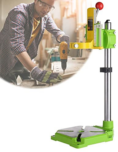 DYK&NX Exakten Bohrständer, Verstellbare Halterung Bohren, 90°schwenkbar Bohrmaschine Presse, Universal Werkbank Klemme Bohrerhalter, Für Handbohrmaschine Schraubstock Halter