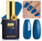 YTD Likomey Esmalte Semipermanente de Uñas en Gel UV LED,15ml Azul Haze Esmaltes de Gel Diseño de uñas Salón en casa Manicura artística