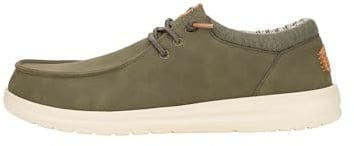 Hey Dude Paul Classic Herren - Slip-on Schuhe - Mokassin-Stil, Olive, 46
