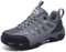 SHULOOK Wanderschuhe Damen WaSSerdicht Leicht Trekkingschuhe Damen rutschfeste Stiefeletten Bergschuhe Outdoor Schuhe Damen Sneaker für Camping,Hiking,Angeln (Schwarz Grau EU 38)