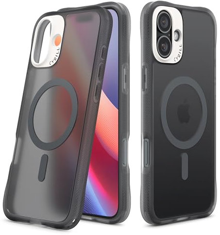 CYRILL by Spigen UltraSheer Mag Case Compatible with iPhone 16 (2024) [Compatible with MagSafe] - Space Gray