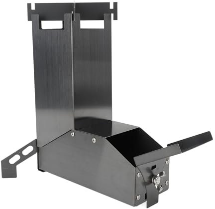 Raketenofen, Raketenofen Zum Kochen, Holzofen, Tragbarer, Faltbarer Camping-Holzofen, Effizienter, Hochtemperaturbeständiger Schwarzer Holzofen