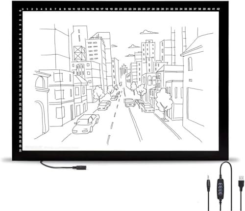 A4/A3/A2 Dimmbare LED-Artcraft-Lichtbox, Tracer, schlankes 3-Farben-Lichtpad, tragbares Tablet, USB-Stromkabel, Kopier-Zeichenbrett, Zeichentisch für Künstler, Design, Animation, LED-Zeichen