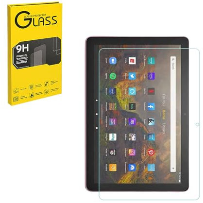 HYGMOCC Design per Amazon Kindle Fire HD 8/8 Plus/Kids [8 pollici] 2022 e 2020 Rilasciato Pellicola salvaschermo in vetro temperato, antigraffio, senza bolle, alta definizione (1 pz)