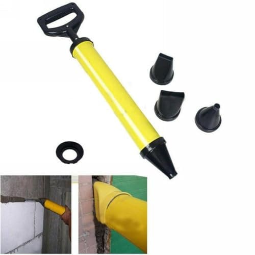 CYTGOUPER Cement Concrete Sprayer Mortar Pump Tool Set, Grout Gun Mortar wit 4 Nozzles, Plastic Grout Applicator Tool for Caulking, Grouting, Sealing