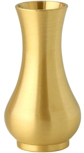 Lipfer Mini-vase Aus Messing, Metall, Blumenarrangement, Vase Für Den Schreibtisch, Dekorative Vase, Ornament, Gadgets, Tischdekoration Für Den Heimgebrauch Im Büro, Gold