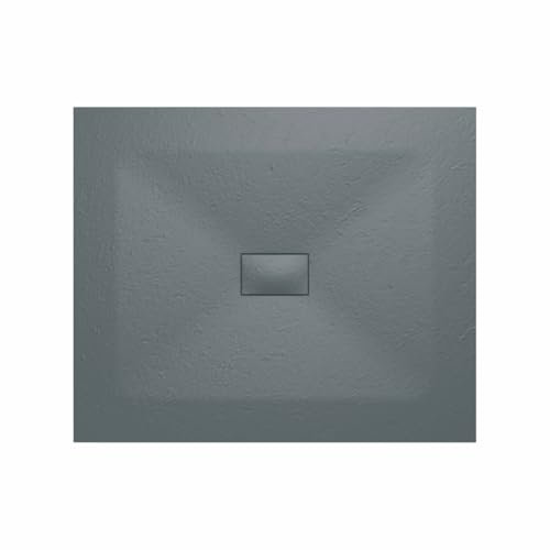 Aquariss SMC Slate Effect Shower Enclosure Tray 1200x1000mm Rectangular Wetroom Shower Base Anthracite