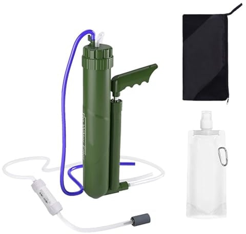 Reisewasserfilter zur Reinigung mit manueller Pumpe 0,0001 Mikron –