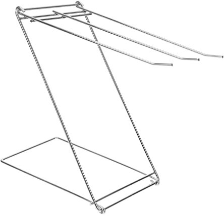 KITANDOVE Pc Stainless Steel Towel Rack Holder Duster Railing Rack Kitchen Storage Holder for Hand Towel Dishcloth