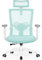 Daccormax Bürostuhl Ergonomisch, Schreibtischstuhl mit Verstellbarer Kopfstütze, Armlehnen, Lendenwirbelstütze, Drehstuhl Wippfunktion, Chefsessel aus Mesh,Rückenschonend, Bürostuhl 150kg