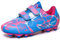 BAODLE Scarpe da Calcio Ragazzi FG/AG Professionale All'aperto Calcio da Scarpe Ragazzo Allenamento TF Bambini Teenage Scarpe Calcetto Traspirante Rosa EU 28