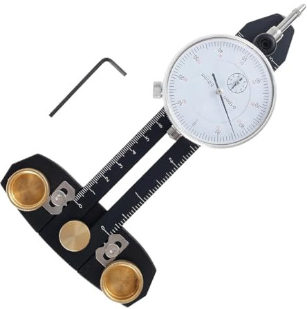 Pawnath Sägeausrichtungslehre, Tischkreissägen-Messuhr, 0,01 Mm, Verstellbare Tischkreissägen-Ausrichtungslehre, Kalibrator für Tischkreissäge
