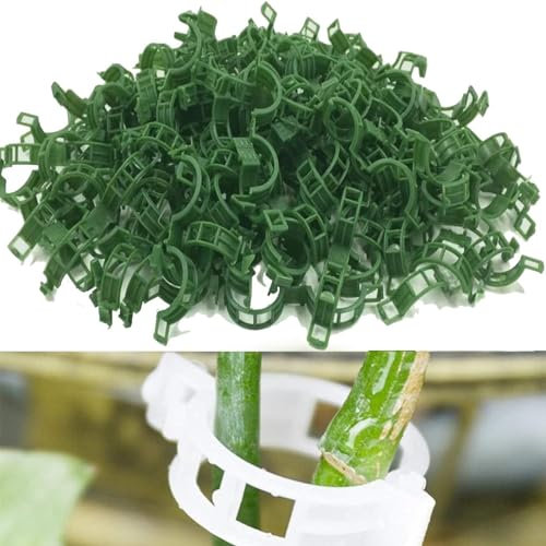 AWAVM 100PCS Plant Support Clips,Plant Fixing Clips,Tomato Clips,Plant Clips,Garden Clips,Plant Vine Clips,Plant Support Garden Clips for Support plant growth