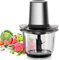 Tritatutto da Cucina Elettrico 3L Grande Capacità 500W Tritatutto Elettrico Frullatore Multifunzione con Ciotola in Vetro 2 velocità per Frutta, Verdura, Carne, Spezie, Frullatore Multifunzionale