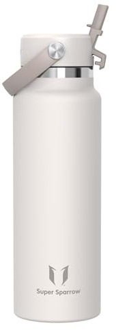 Sparrow Insulated Water Bottle with Straw - Metal Water Bottles 1.2L