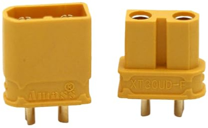 50 Paar XT30UD Wasserdichte Stecker 2mm 2mm 15A Kupferplattierte männliche weibliche Stecker Kompatibel mit RC -Drohne Rennen Lipo kompatibel mit gemeinsamen Drohnenteilen(50 Pairs)