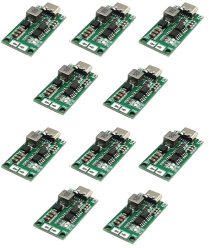 Oiiwowi Type-C USB to 8.4V 12.6V 16.8V Mini Battery Charger Board for LiPo/Li-Ion Batteries Step-Up Boost Charger Module 3S 2A