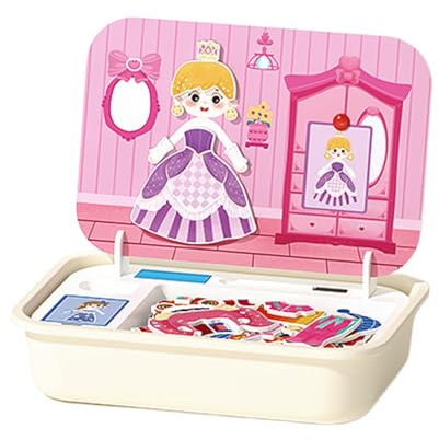 Magnetisches Puzzle Spielzeug - Magnetisches Holz Puzzle Tischspiel Mit Aufbewahrungsbox - Lernspielzeug Ab 3 4 5 6 Jahren - Im Alter Von 3-6 Jahren