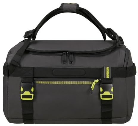American Tourister Reisetasche Rucksack Urban Track Duffle/Backpack Coated 41L Black/Lime schwarz