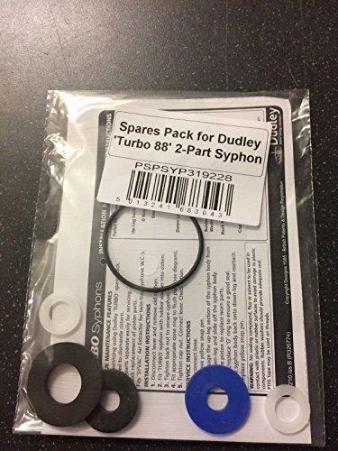 Thomas Dudley Dudley Turbo 88 Spares Pack Plus Diaphragm O-Ring, Piston Washers - Black, 1 Pack