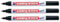 edding 3 x Luftfahrtmarkierstift 8404 Permanentmarker Gartenmarker, schwarze Tinte