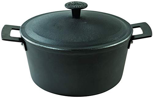 RONNEBY BRUK Ultra Professional 160300 Schmortopf, 4 l, leicht, Durchmesser 28 cm, Gusseisen, Schwarz