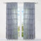 HongYa 1 Stück Voile Gardine Schal mit Rüschen Halbtransparenter Vorhang Tunnelzug Einfarbiger Fensterschal H/B 245/140 cm Grau