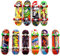 Sipobuy Baby Kinder Mini Skateboard Spielzeug Fingerboard Jungen Kinder Geschenke 4pcs