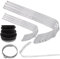 TECPO Achsmanschetten-Schellen-Set 8-teilig, 4 große (60-124 mm), 4 kleine (28-65 mm) Schellen, für Gummi- & Thermoplast-Achsmanschetten, für alle gängigen Fahrzeugtypen geeignet, korrosionsgeschützt