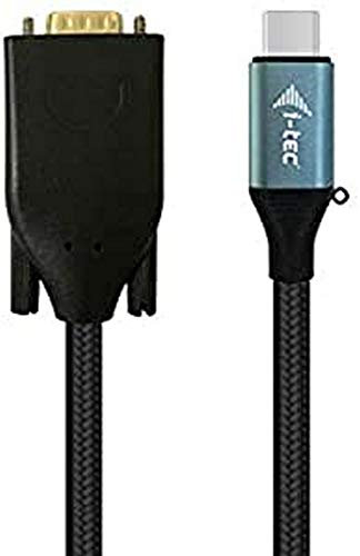 i-tec USB-C auf VGA cable adapter (1x VGA 1080p / 60 Hz, kompatibel mit Thunderbolt 3 für Windows OS, Mac OS, 150cm)