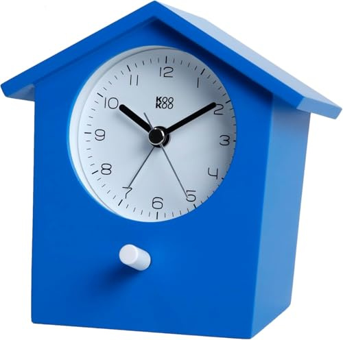 KOOKOO EarlyBird Blue, bird voice alarm clock with real bird voices and a three-tone gong