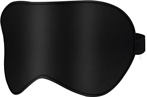Srhythm Schlafmaske 100% Hautfreundliche Seide Damen und Herren Augenmaske Nachtmaske mit Verstellbarem Gummiband,Hilft bei Schlaflosigkeit, perfekt für Reisen, Schichtarbeit und Meditation
