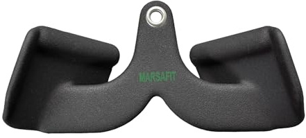 MARSAFIT Home Gym Fitness Rowing T-bar V-bar Pulley Cable Machine Attachments Bicep Curl Tricep Lat pulldown Bar Back Strength Training Handle Grips Lat Pull Down Bar Press Down Exercises
