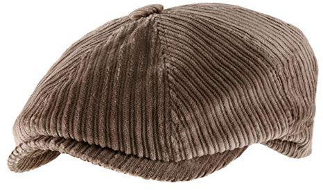 Classic Italy - Flatcap, Schiebermütze, Newsboy Cap Classic Newsboy Velvet - Size 52 cm - Camel