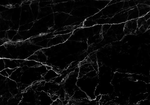 wandmotiv24 Fototapete Granit Stein schwarz, XL 350 x 245 cm - 7 Teile, Wanddeko, Wandbild, Wandtapete, Marmor Steine Mineral weiß M6571