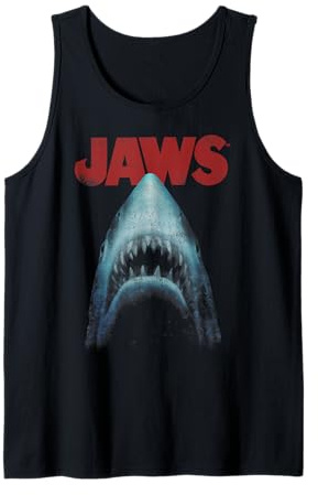 Jaws Classic Movie Poster Close-Up Tank Top