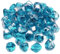Kinway 9,1 kg Feuerglas Diamanten 2,5 cm blau für Feuerstelle Kamin - Margarita Azurblaue Felsen