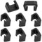 8 Stück Rattan Möbelklammern, Terrassen Setmöbel Clips, Möbel Sofa Clips, Kunststoff-Rattan-Sofa-Clips, Starke Kunststoff-Rattan-Sofa-Clips, für Rattanstühle, Gartensofa, Wohnzimmermöbel (Schwarz)