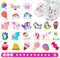 25 Stück, Schuhanhänger Charms für Schuhe mit Armband, PVC Schuhdekorations Anhänger, Schöne CLOG Charms Umfassen Einhorn Krone Regenbogen Kuchen Süßigkeiten Ballon, Partyartikel für Mädchen Frauen