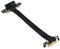 10Gtek PCIe 3.0 Riser Cable, X1 to X1, M to F, 90° to 90°, Cable Length 30cm, P311MF5530