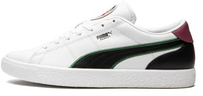 Puma Womens Liberty X Basket Lace Up Sneakers Shoes Casual - Black, White, Black/White, 4 UK