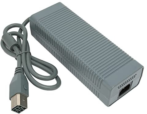 AUHX Adattatore di Alimentazione per Console di Gioco, buona Sostituzione Pratico Alimentatore ABS 185-265 V con Cavo di Alimentazione per Xbox 360(#1)