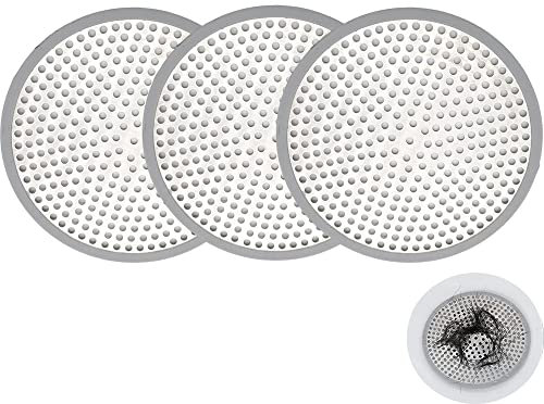 3 Pezzi Griglia Doccia Capelli Filtro, 4.7Raccogli Capelli Per Doccia, Filtro Lavandino, Può Essere Ampiamente Utilizzato In Cucina, Lavandino, Sala Doccia, Lavanderia